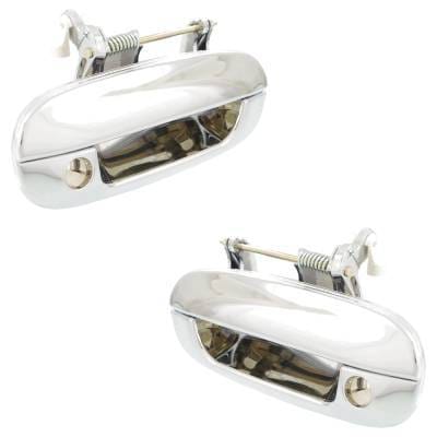 Front Left Driver And Right Passenger Exterior Door Handle Compatible With 2002-2009 Chevrolet thumbnail 5