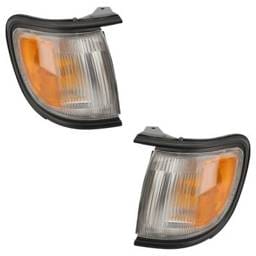 New Pair Of Corner Light Compatible With Nissan Pathfinder Le 6 Cyl 3.3L 1998-1999 For Models With
