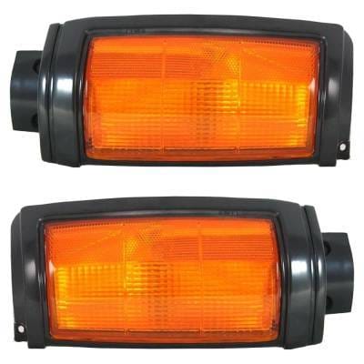 New Pair Of Corner Light Compatible With Dodge Mitsubishi Mighty Max Base 4 Cyl 2.0L Mini Ram Royal