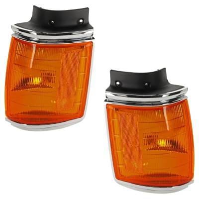 New Pair Of Corner Light Compatible With Toyota Pickup Sr5 4 Cyl 2.4L Pickup Dlx 6 Cyl 3.0L