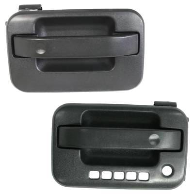 Front Left And Right Exterior Door Handle Compatible With 2004-2008 Lincoln Mark Ford F-150 Textured