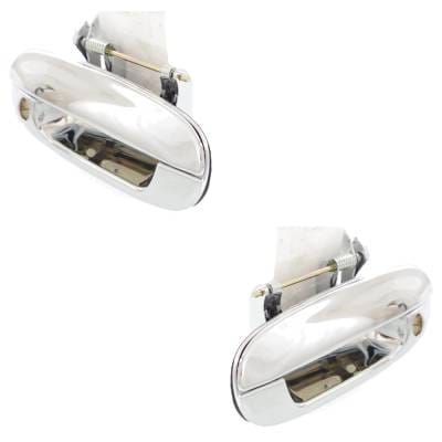 Front Driver And Passenger Side Exterior Door Handle Compatible With 2002-2009 Chevrolet Trailblazer thumbnail 3