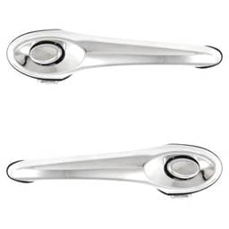 Front Driver And Passenger Side Exterior Door Handle Compatible With 2001-2010 Chrysler Pt Cruiser