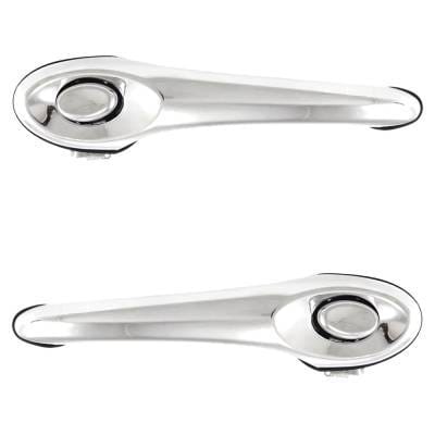 Front Driver And Passenger Side Exterior Door Handle Compatible With 2001-2010 Chrysler Pt Cruiser