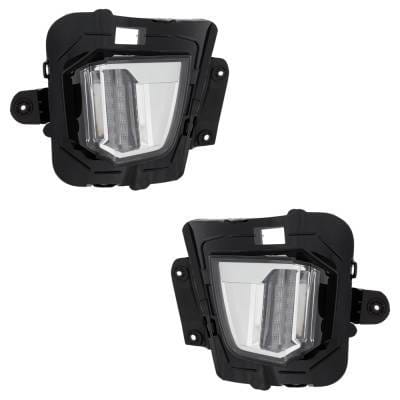 Pair Of Driving Light Compatible With Cadillac Xts Luxury 2018-2019 Gm2562116 Gm2563116 84628079