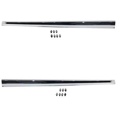 New Front Left Upper And Front Right Upper Door Molding And Beltlines Compatible With Nissan