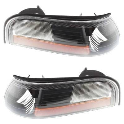 New Pair Of Corner Light Compatible With Mercury Marauder Base 2003-2004 By 3W3z13201ba 3W3z13200ba thumbnail 9
