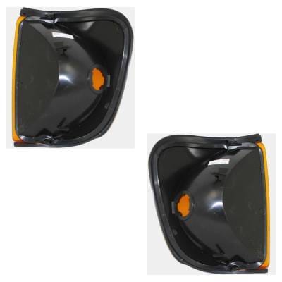 New Pair Of Corner Light Compatible With Ford E-150 Base 8 Cyl 4.6L E-350 Super Duty Base 8 Cyl 6.0L thumbnail 7