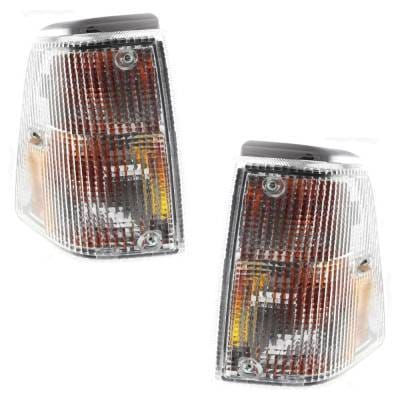 New Pair Of Corner Light Compatible With Volvo 245 Gl 4 Cyl 2.3L 240 Se 4 Cyl 2.3L 1986-1993 By thumbnail 3