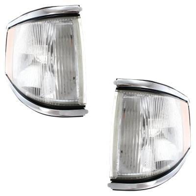 New Pair Of Corner Light Compatible With Lincoln Town Car Cartier 8 Cyl 4.6L Town Car Tournament thumbnail 3