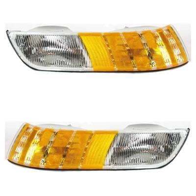 New Pair Of Corner Light Compatible With Mercury Grand Marquis Gs 8 Cyl 4.6L Grand Marquis Ls 8 Cyl