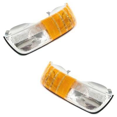New Pair Of Corner Light Compatible With Mercury Grand Marquis Gs 8 Cyl 4.6L Grand Marquis Ls 8 Cyl thumbnail 5