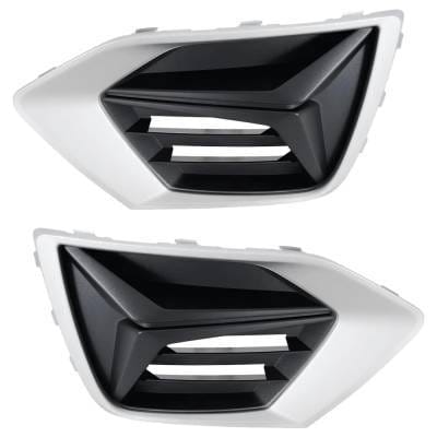New Front Left Outer And Front Right Outer Fog Light Cover Compatible With Audi Q3 Technik 4 Cyl