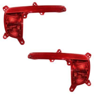 New Rear Left And Rear Right Bumper Reflector Compatible With Kia Rio Lx 4 Cyl 1.6L Rio Ex 4 Cyl