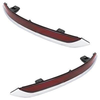 New Rear Left And Rear Right Bumper Reflector Compatible With Acura Tlx Base 6 Cyl 3.5L Tlx Sh-Awd 6 thumbnail 5