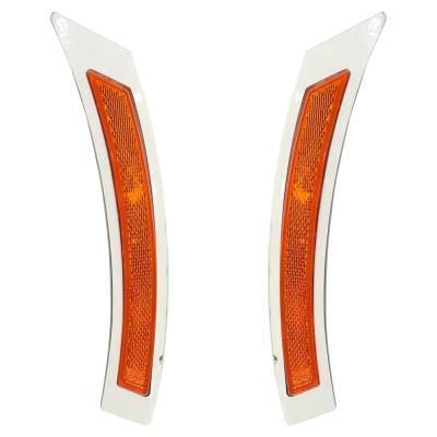 New Front Left And Front Right Bumper Reflector Compatible With Bmw 535I Base 535Xi Base 2006-2010