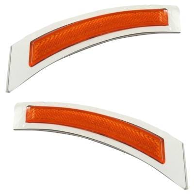 New Front Left And Front Right Bumper Reflector Compatible With Bmw 535I Base 535Xi Base 2006-2010 thumbnail 3