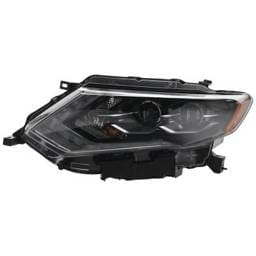 Headlight Compatible With 2017-2018 Nissan Rogue 2.5L 2.0L I4 Qr25de Mr20dd Left Driver Side Led