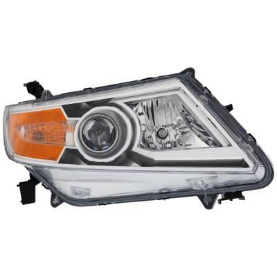 Headlight Compatible With 2011-2013 Honda Odyssey 3.5L V6 J35a7/J35z8 Right Passenger Side Halogen