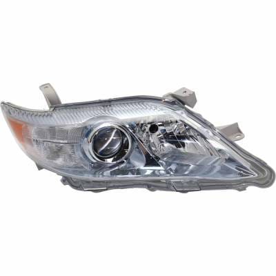 Headlight Compatible With 2010-2011 Toyota Camry 2.4L 3.5L I4 Right Passenger Side Halogen