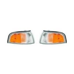 New Pair Of Turn Signal Lights Compatible With Mitsubishi Mirage 1997-01 Mi250107 Mr296306 Mr296305