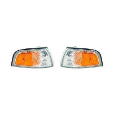 New Pair Of Turn Signal Lights Compatible With Mitsubishi Mirage 1997-01 Mr296306 Mr296305 Mi2521107