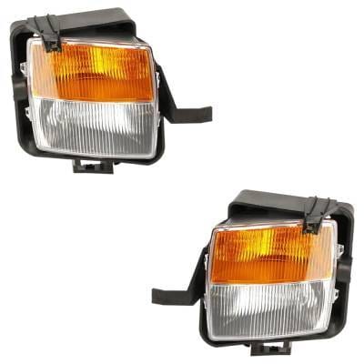 New Front Left And Front Right Fog Light Compatible With Cadillac Cts Luxury 6 Cyl 3.2L Cts Luxury