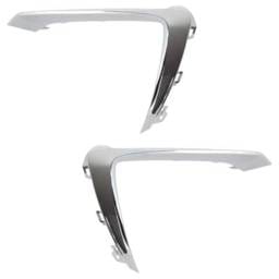New Pair Of Grille Trim Compatible With Chevrolet Cruze Lt 4 Cyl 1.4L Cruze Premier 4 Cyl 1.4L 2019