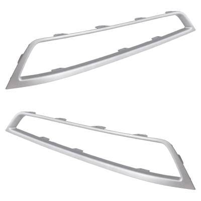 New Pair Of Grille Trim Compatible With Acura Mdx Base 2010-2013 By 71109Stxa00 71104Stxa00 thumbnail 3