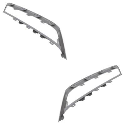 New Pair Of Grille Trim Compatible With Acura Mdx Base 2010-2013 Ac1038111 Ac1039111 71109Stxa00 thumbnail 7