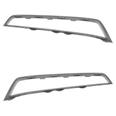 New Pair Of Grille Trim Compatible With Acura Mdx Base 2010-2013 Ac1038111 Ac1039111 71109Stxa00 thumbnail 9