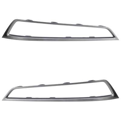 New Pair Of Grille Trim Compatible With Acura Mdx Base 2010-2013 By 71104Stxa00 Ac1039111