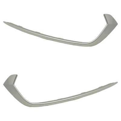 New Pair Of Grille Trim Compatible With Acura Tlx Sh-Awd 6 Cyl 3.5L Tlx Base 6 Cyl 3.5L 2018-2020 By thumbnail 3