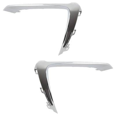 New Pair Of Grille Trim Compatible With Chevrolet Cruze Lt 4 Cyl 1.4L Cruze Premier 4 Cyl 1.4L 2019