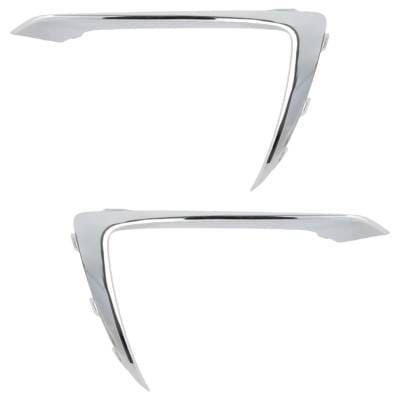 New Pair Of Grille Trim Compatible With Chevrolet Cruze Lt 4 Cyl 1.4L Cruze Premier 4 Cyl 1.4L 2019 thumbnail 3