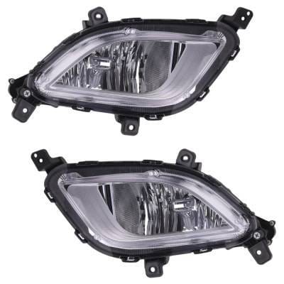 New Front Left And Front Right Fog Light Compatible With Kia Forte S Forte Ex 2017-2018 By Ki2592156 thumbnail 5