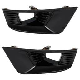 Front Left And Front Right Fog Light Trim Compatible With Nissan Armada Sl 8 Cyl 5.6L 2021-2023 By