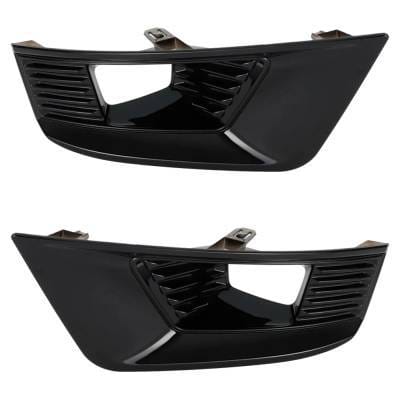 Front Left And Front Right Fog Light Trim Compatible With Nissan Armada Sl 8 Cyl 5.6L 2021-2023