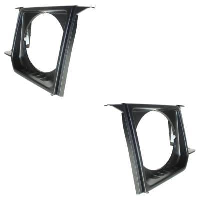 New Pair Of Headlight Door Compatible With Dodge Mitsubishi Montero Ls 6 Cyl 3.0L Montero Sp 6 Cyl thumbnail 3