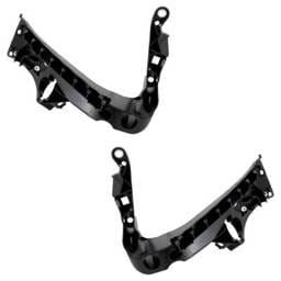 New Pair Of Outer Headlight Bracket Compatible With Audi A5 Quattro Base 6 Cyl 3.2L A5 Cabriolet 4