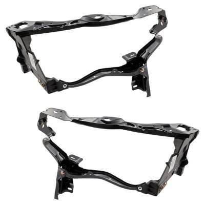 New Pair Of Headlight Bracket Compatible With Mercedes Benz E350 4Matic E400 Hybrid 2014-2016 By