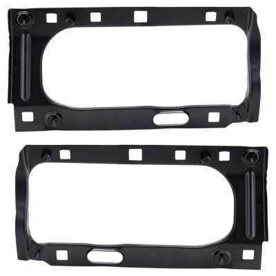 New Pair Of Headlight Bracket Compatible With Cadillac Chevrolet Gmc Escalade Esv Base 8 Cyl 6.2L