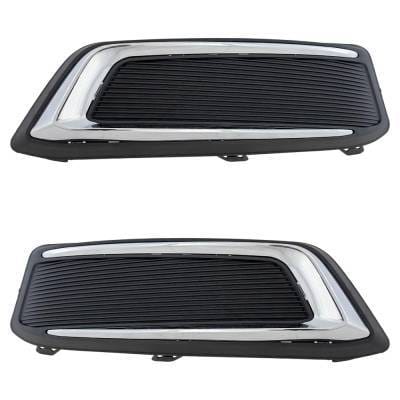New Front Left And Front Right Fog Light Cover Compatible With Volkswagen Tiguan Se R-Line Black thumbnail 5
