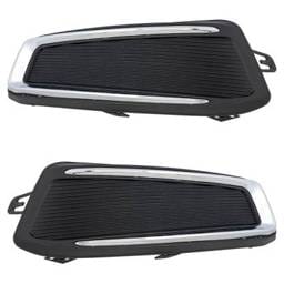 New Front Left And Front Right Fog Light Cover Compatible With Volkswagen Tiguan Se R-Line Black