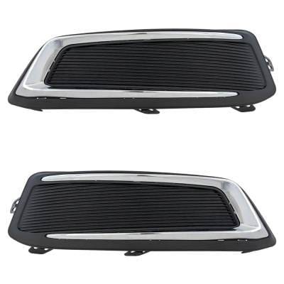 New Front Left And Front Right Fog Light Cover Compatible With Volkswagen Tiguan Se R-Line Black thumbnail 3