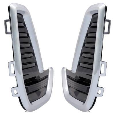 New Front Left And Front Right Fog Light Cover Compatible With Gmc Acadia Denali 4 Cyl 2.0L Acadia thumbnail 3