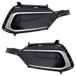New Front Left And Front Right Fog Light Cover Compatible With Hyundai Santa Fe Sport Se 4 Cyl 2.4L