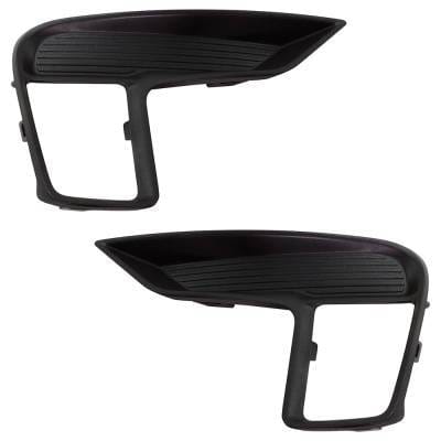 Front Left And Front Right Fog Light Cover Compatible With Ford Explorer Base 2018-2019 By Fo1038180