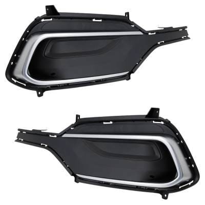 New Front Left And Front Right Fog Light Cover Compatible With Hyundai Santa Fe Sport Se 4 Cyl 2.4L