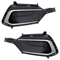 New Front Left And Front Right Fog Light Cover Compatible With Hyundai Santa Fe Sport Base 4 Cyl